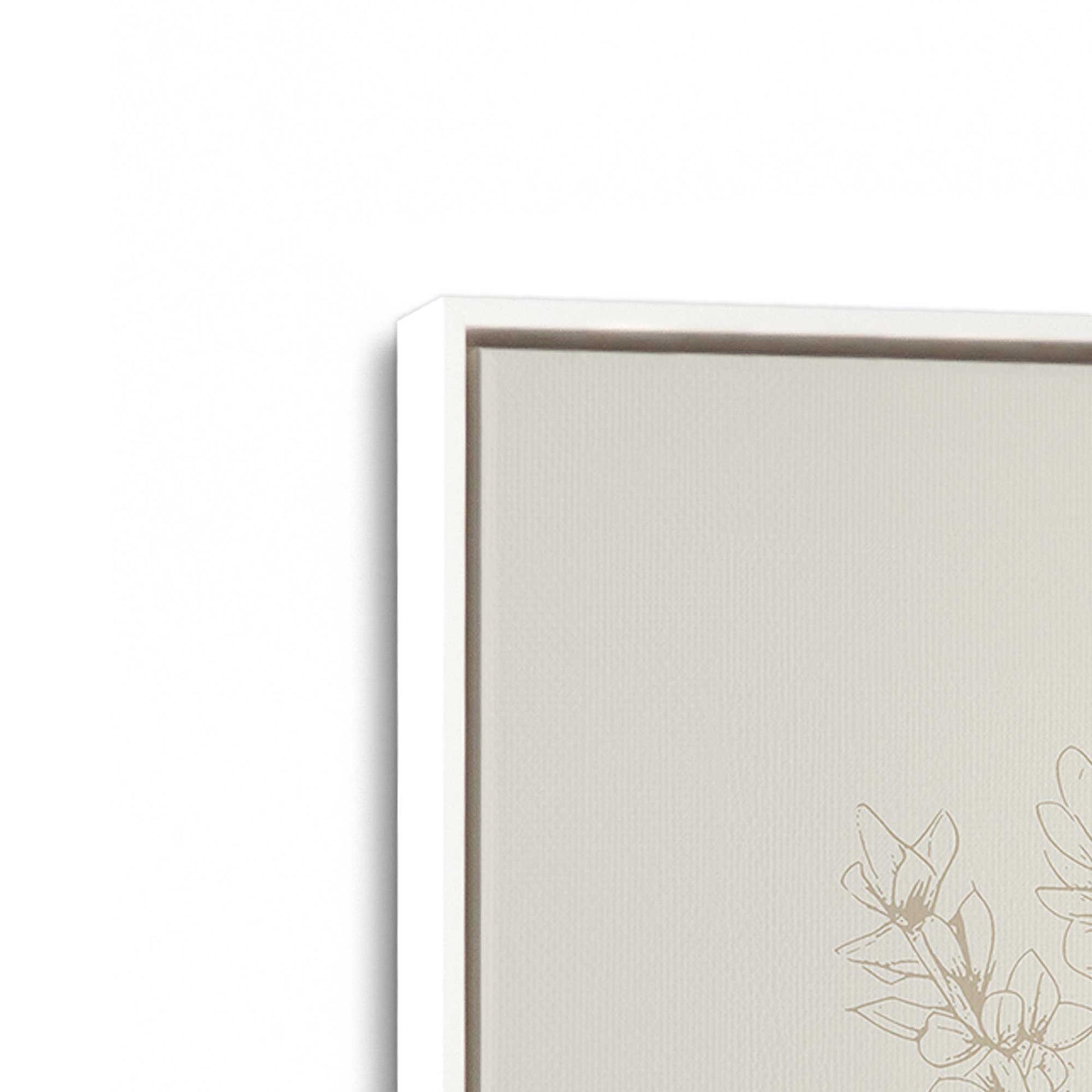 [Color:Opaque White], Picture of art in a White frame at an angle