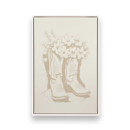 [Color:Opaque White], Picture of art in a White frame
