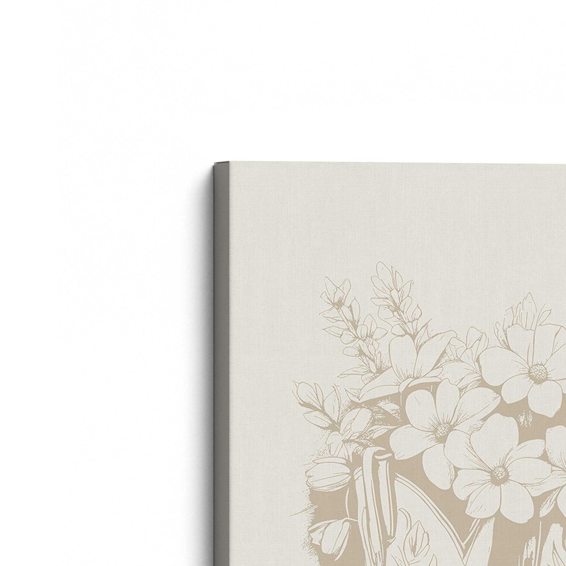 [Color:Stretched Canvas], Picture of the corner of the art