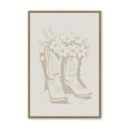 [Color:Brushed Gold], Picture of art in a Brushed Gold frame