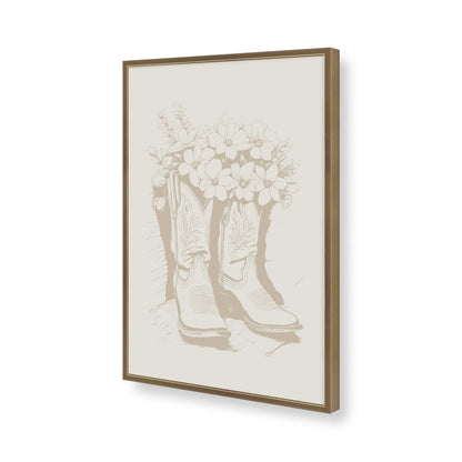 [Color:Brushed Gold], Picture of art in a Brushed Gold frame of the corner