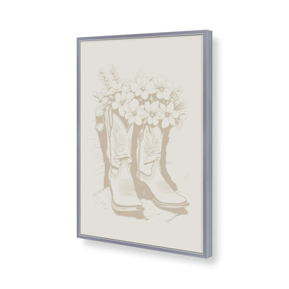[Color:Polished Chrome], Picture of art in a Polished Chrome frame of the corner