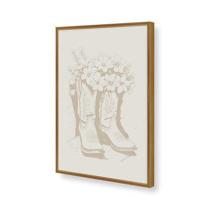 [Color:Polished Gold], Picture of art in a Polished Gold frame of the corner