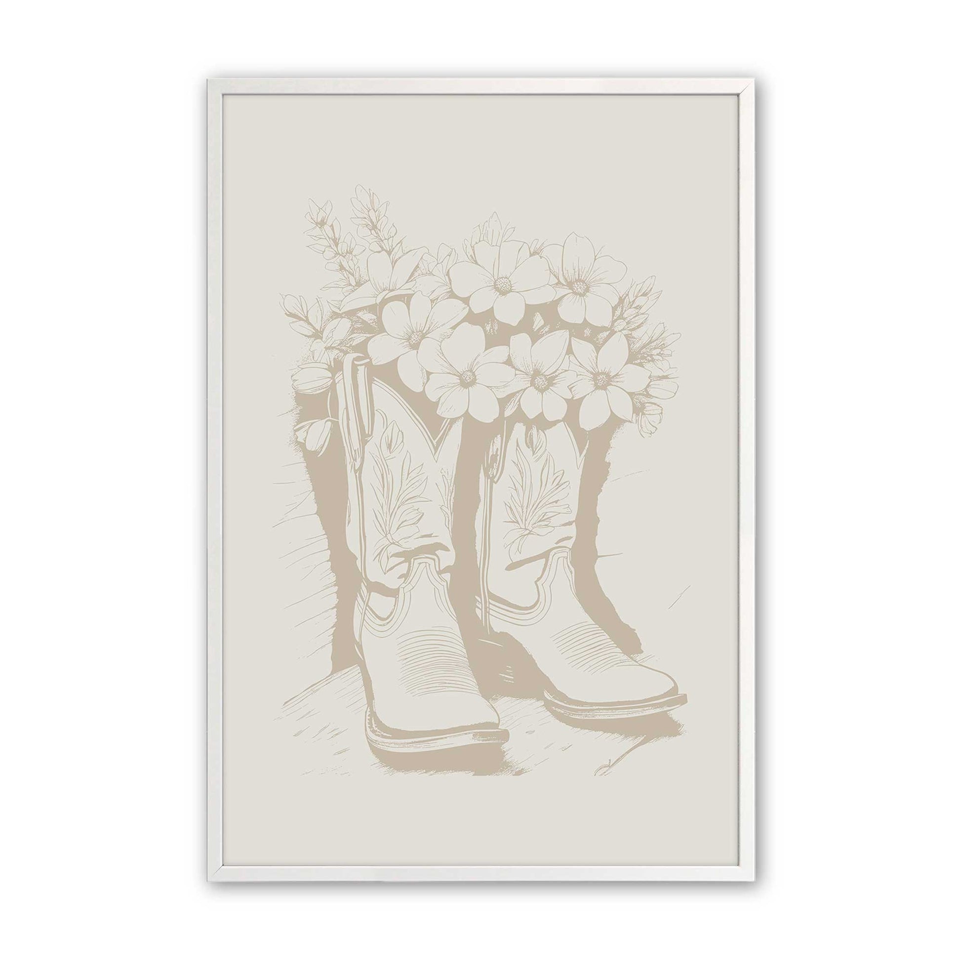 [Color:Opaque White], Picture of art in a Opaque White frame