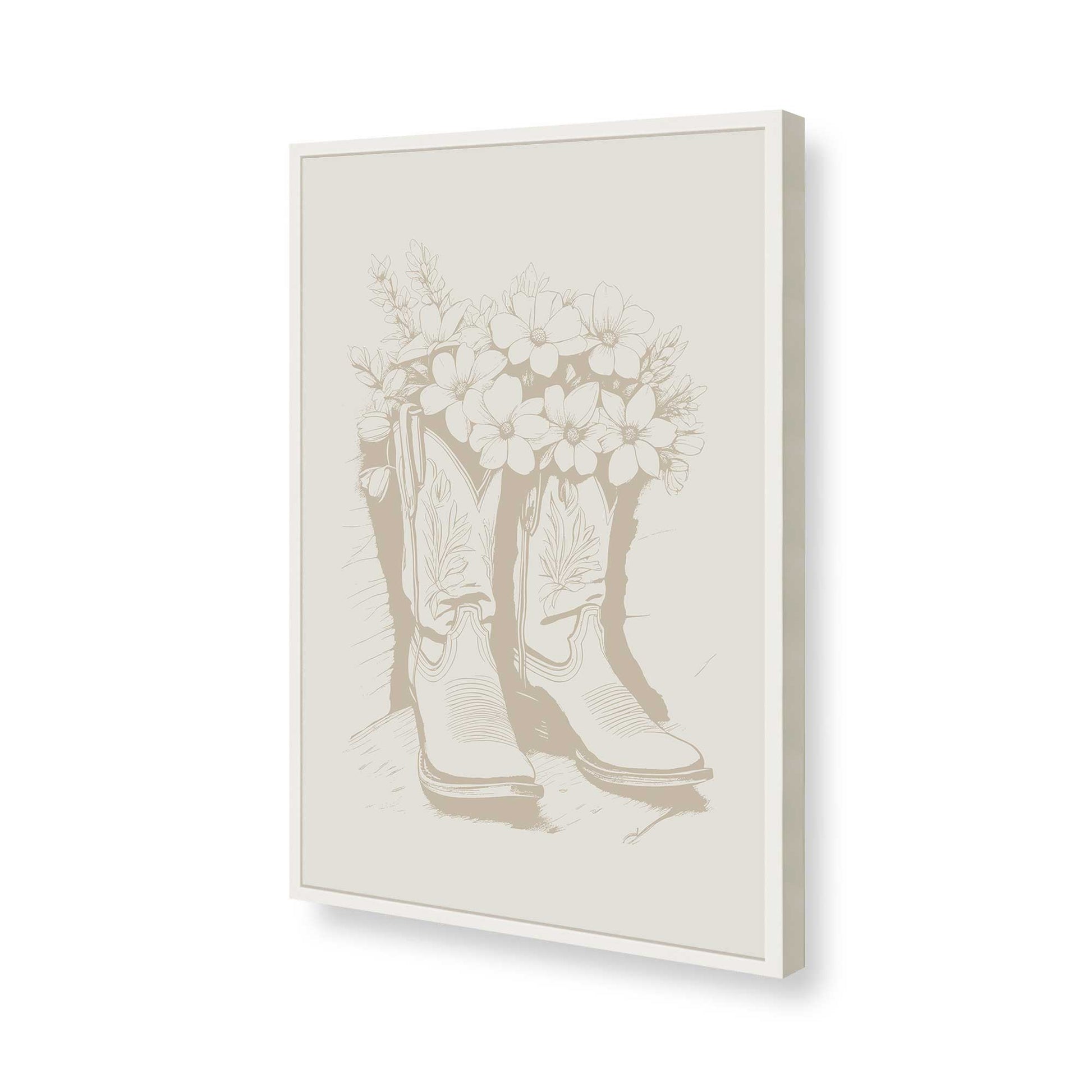 [Color:Opaque White], Picture of art in a Opaque White frame of the corner