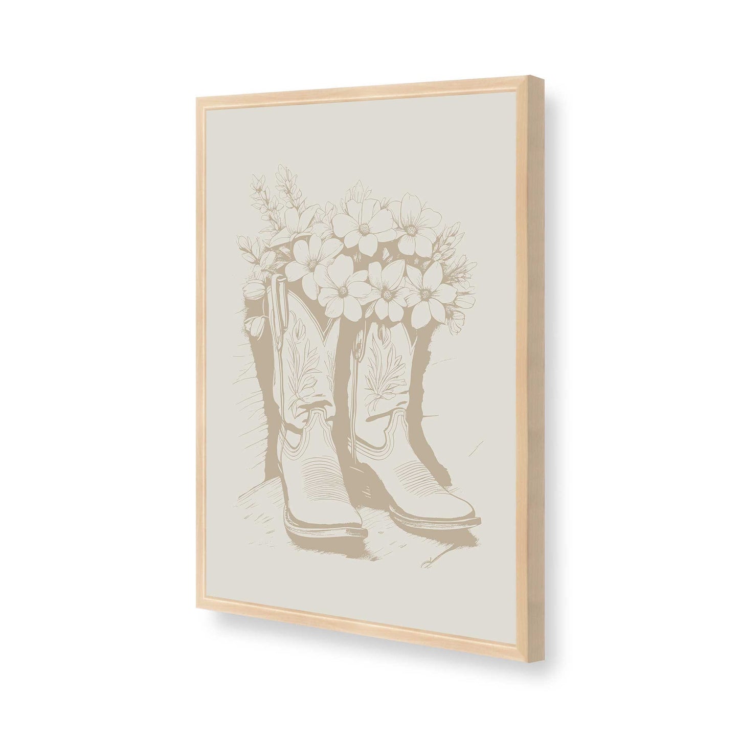 [Color:Raw Maple], Picture of art in a Raw Maple frame of the corner