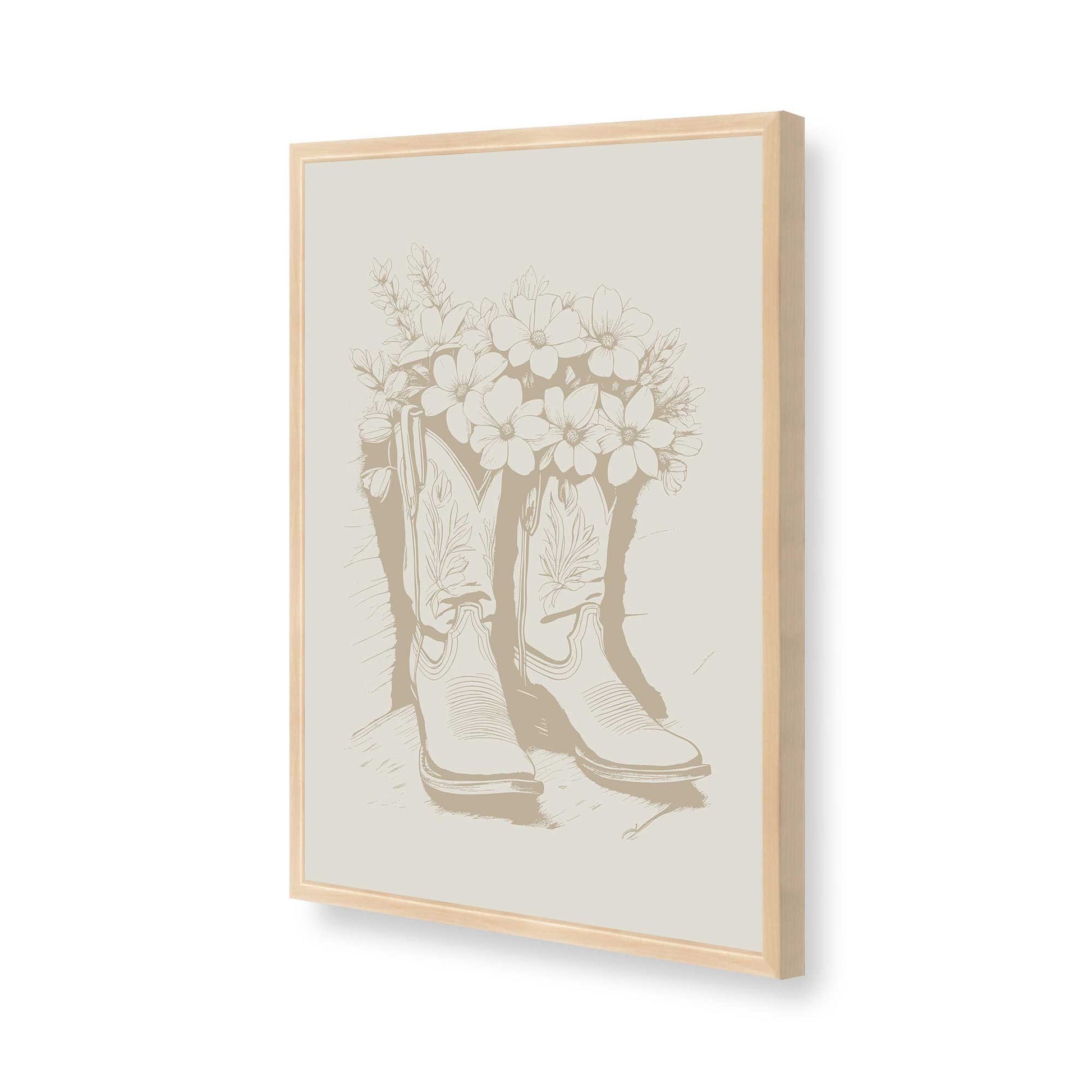 [Color:Raw Maple], Picture of art in a Raw Maple frame of the corner