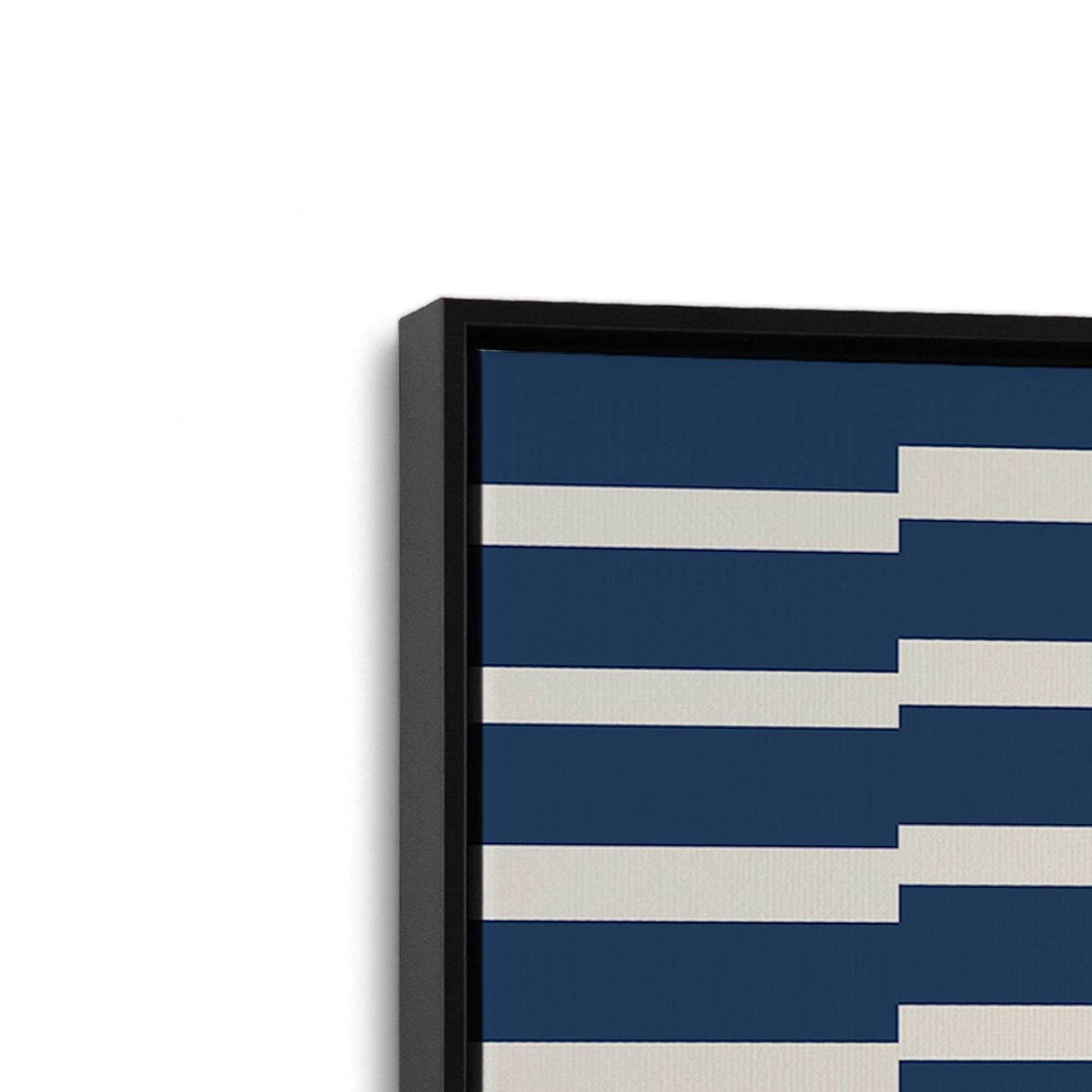 [Color:Satin Black], Picture of art in a Satin Black frame at an angle