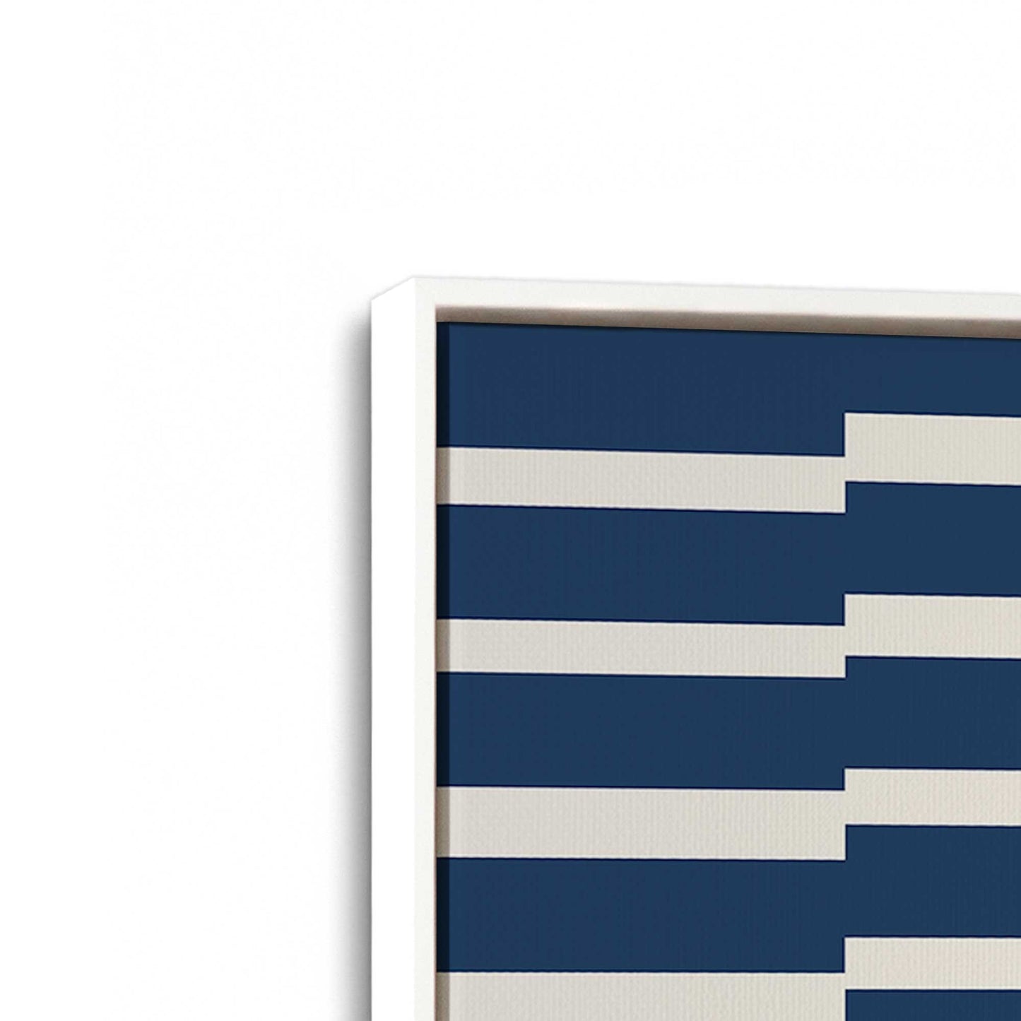 [Color:Opaque White], Picture of art in a White frame at an angle
