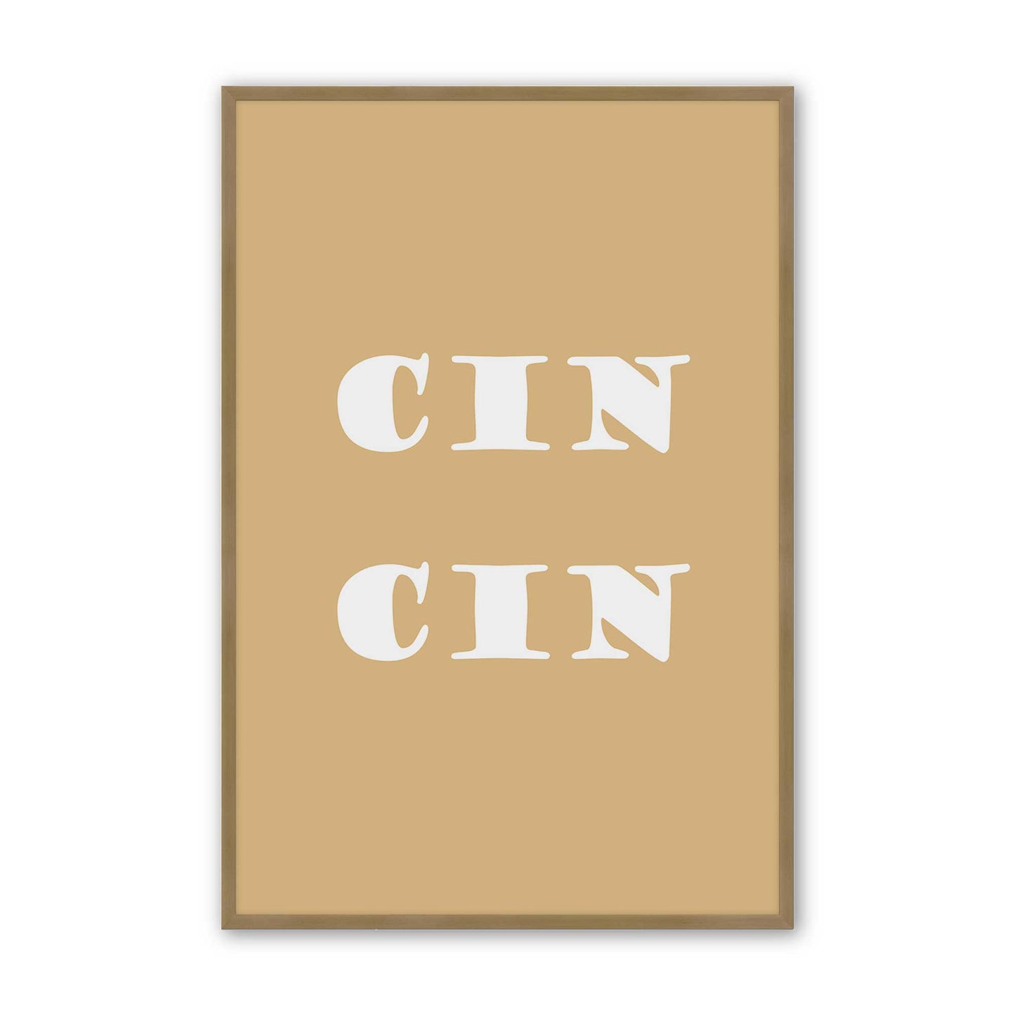 [Color:Brushed Gold], Picture of art in a Brushed Gold frame