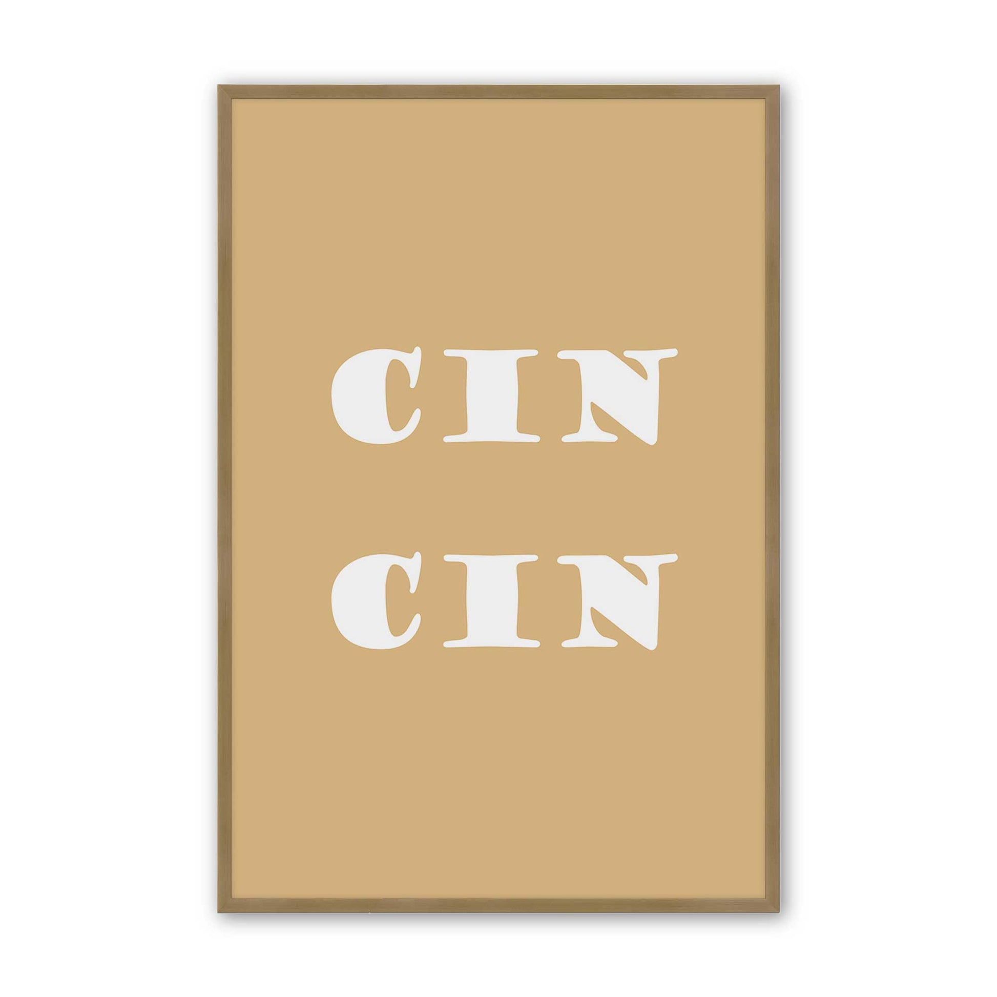 [Color:Brushed Gold], Picture of art in a Brushed Gold frame
