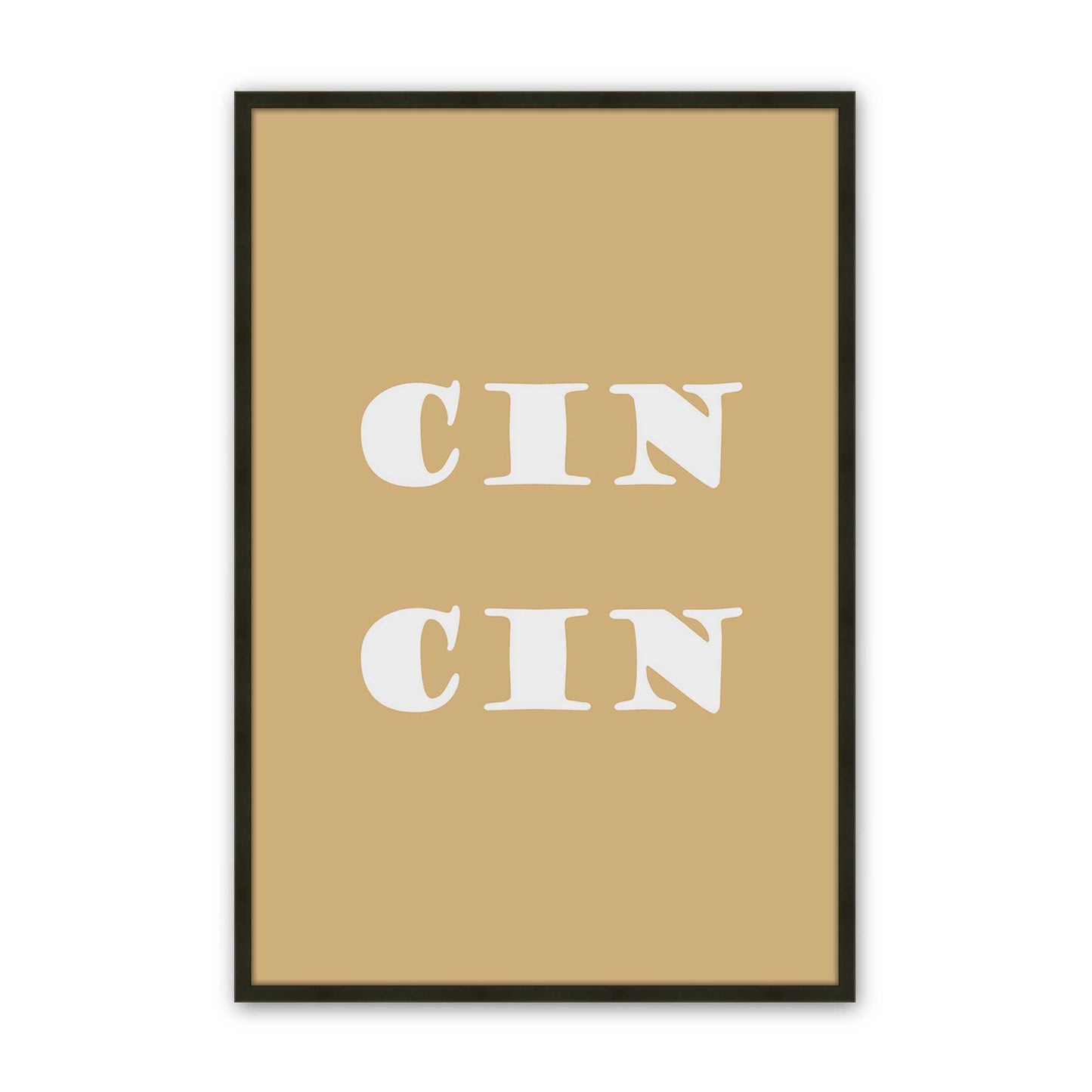 [Color:Satin Black], Picture of art in a Satin Black frame