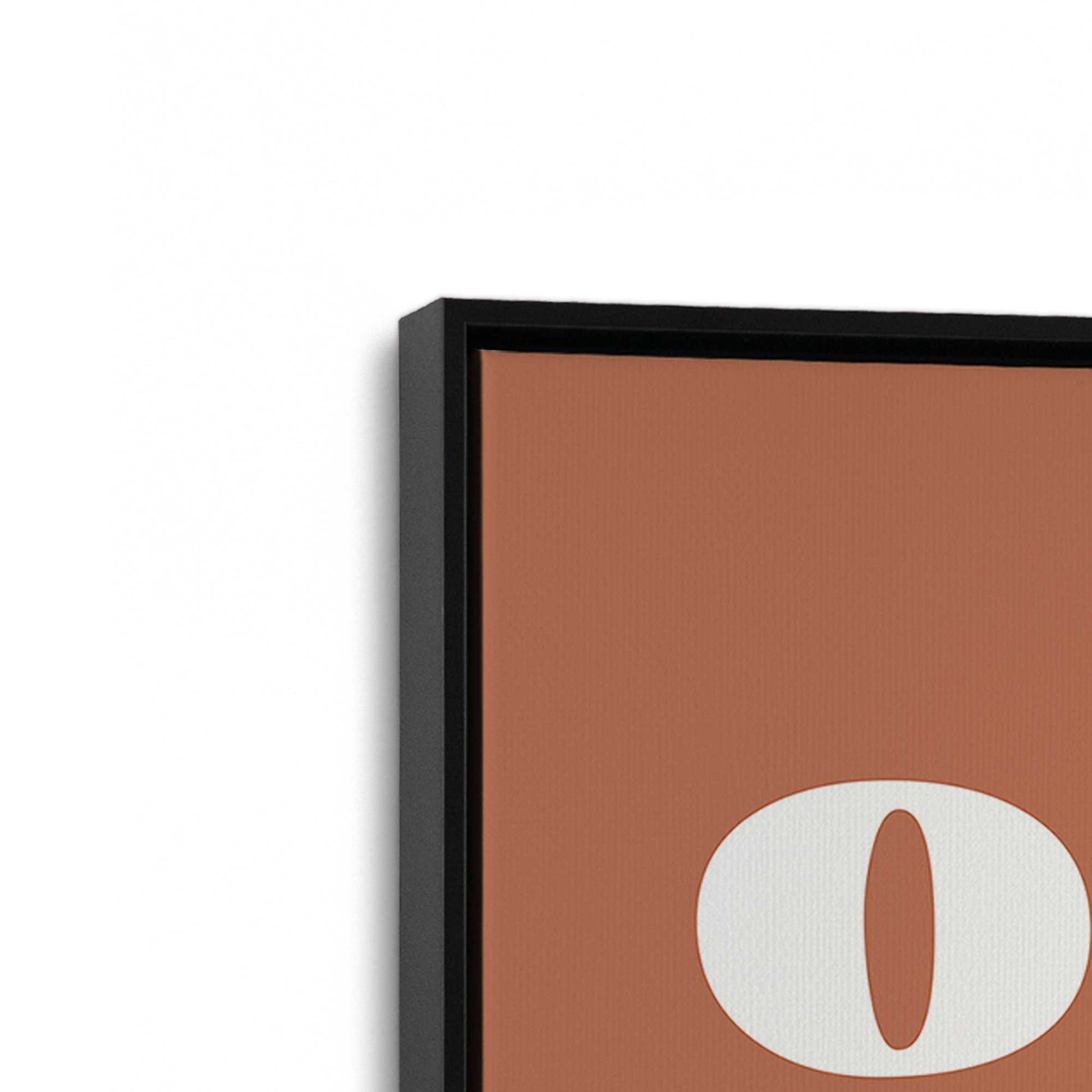 [Color:Satin Black], Picture of art in a Satin Black frame at an angle