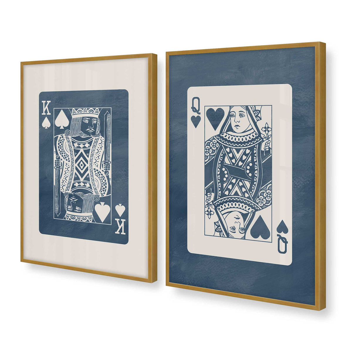 [Color:Polished Gold], Picture of art in a Polished Gold frame at an angle
