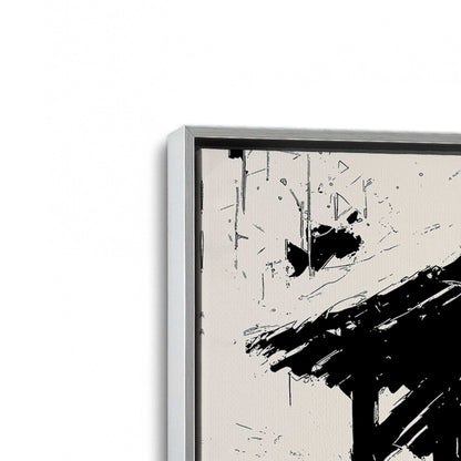 [Color:Polished Chrome], Picture of art in a Polished Chrome frame at an angle