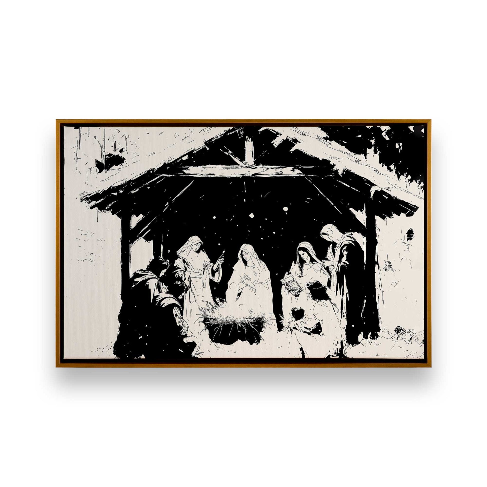 [Color:Polished Gold], Picture of art in a Polished Gold frame