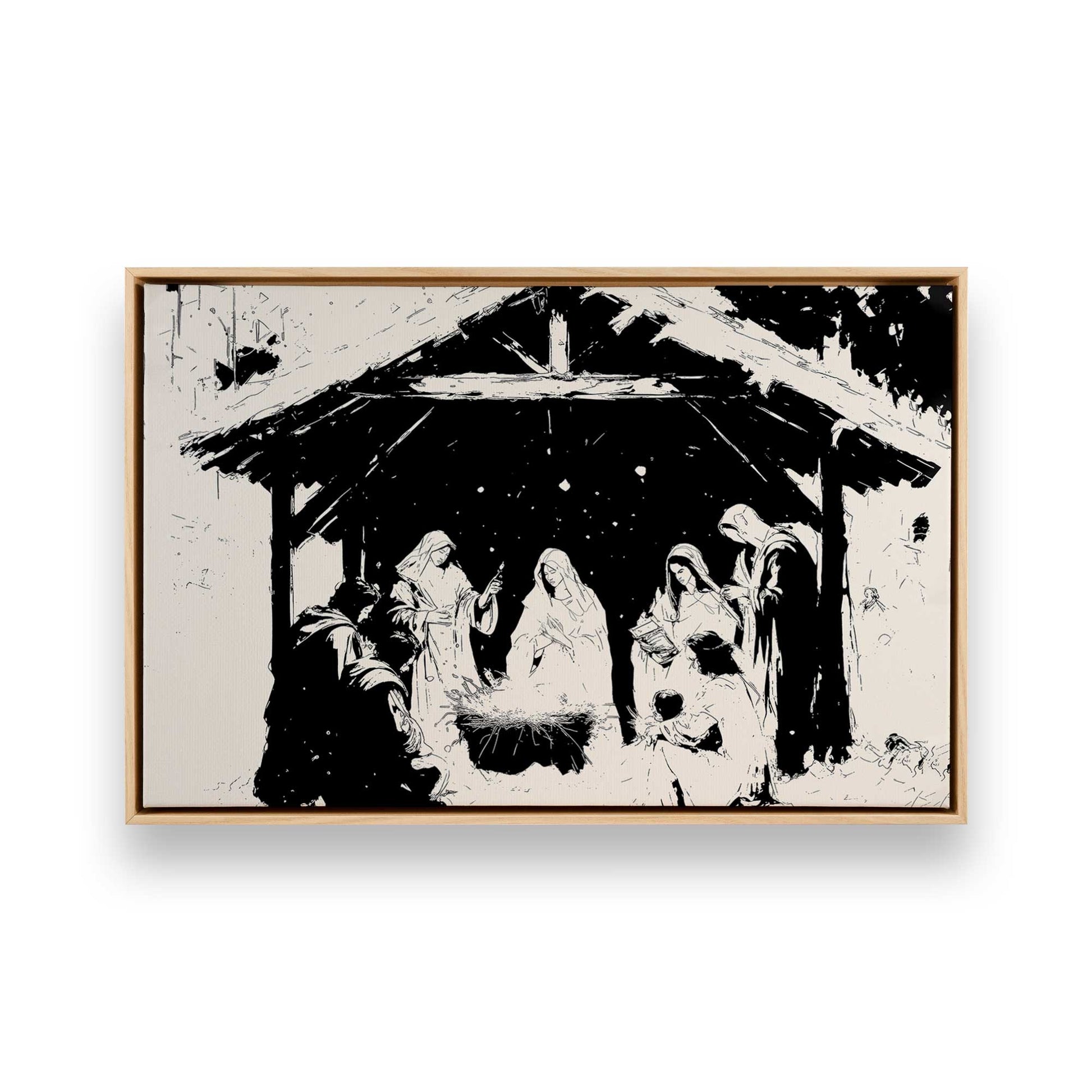 [Color:American Maple], Picture of art in a American Maple frame