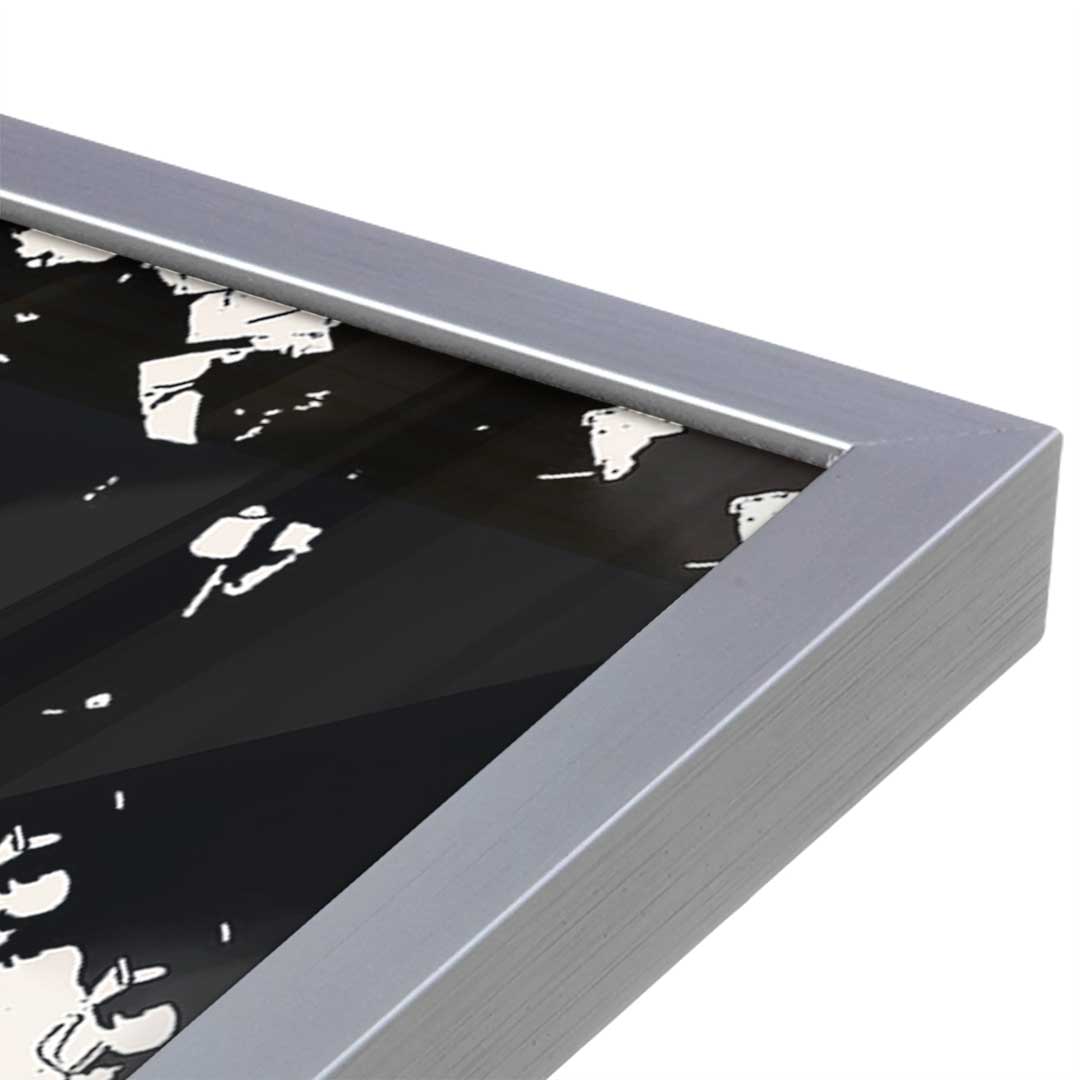 [Color:Polished Chrome], Picture of art in a Polished Chrome frame at an angle