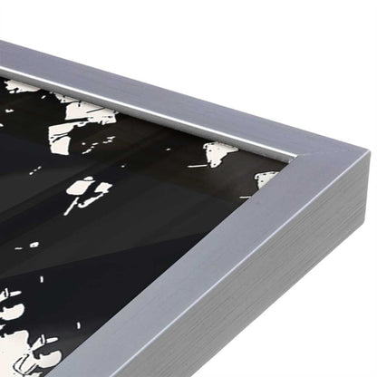 [Color:Polished Chrome], Picture of art in a Polished Chrome frame at an angle