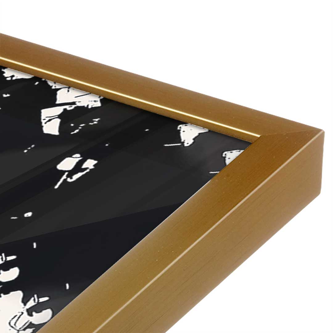[Color:Polished Gold], Picture of art in a Polished Gold frame at an angle
