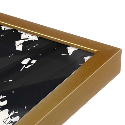 [Color:Polished Gold], Picture of art in a Polished Gold frame at an angle