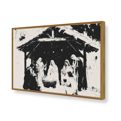 [Color:Polished Gold], Picture of art in a Polished Gold frame of the corner
