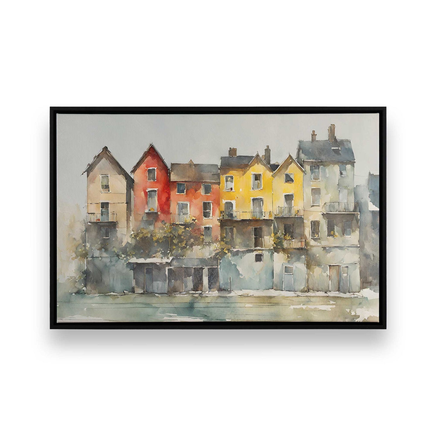 [Color:Satin Black], Picture of art in a Satin Black frame