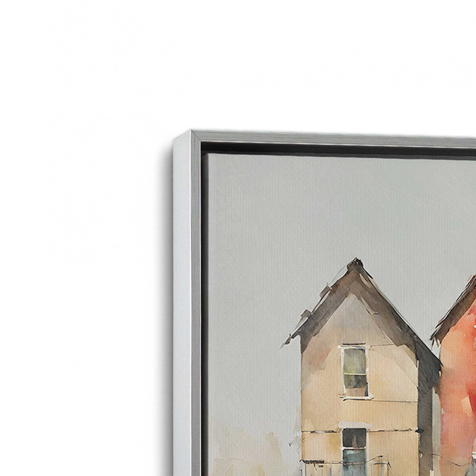 [Color:Polished Chrome], Picture of art in a Polished Chrome frame at an angle