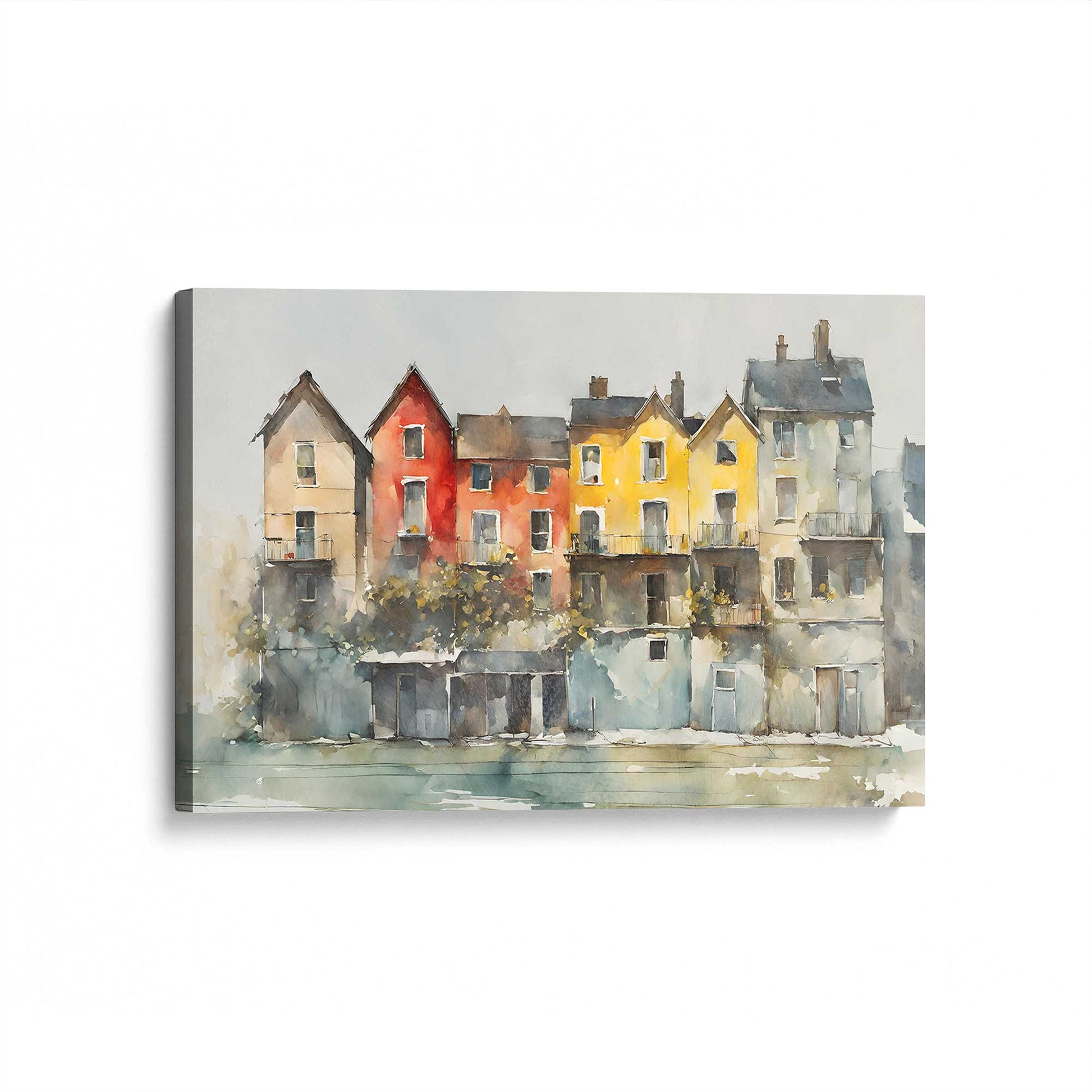 [Color:Stretched Canvas], Picture of art at an angle