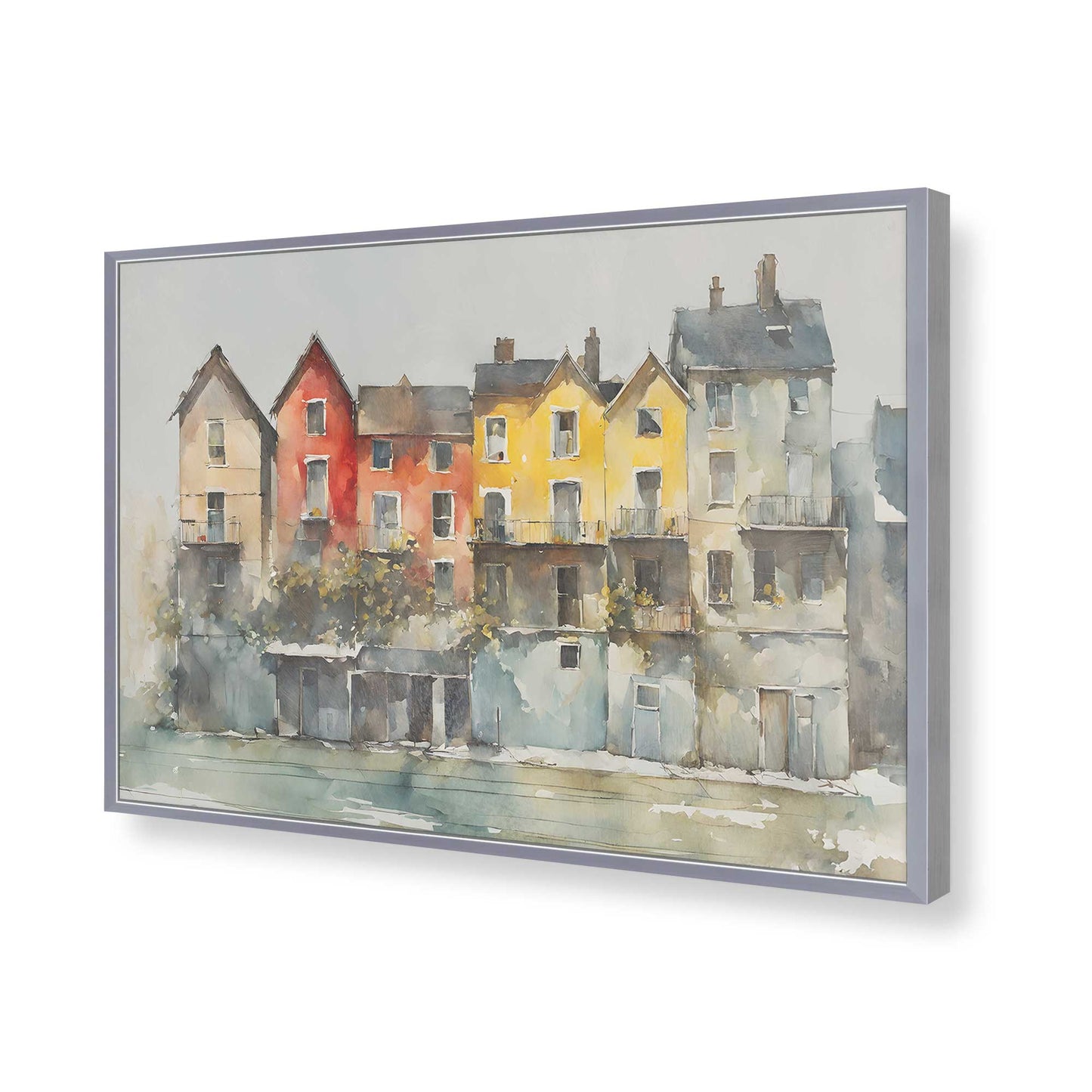 [Color:Polished Chrome], Picture of art in a Polished Chrome frame of the corner