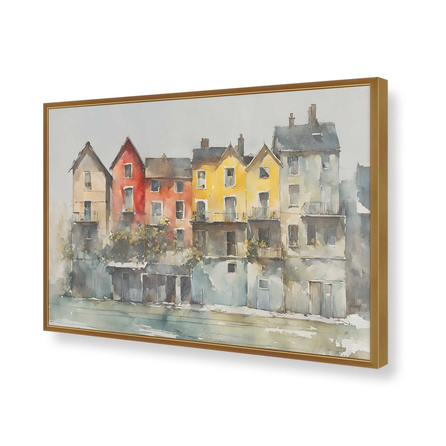 [Color:Polished Gold], Picture of art in a Polished Gold frame of the corner