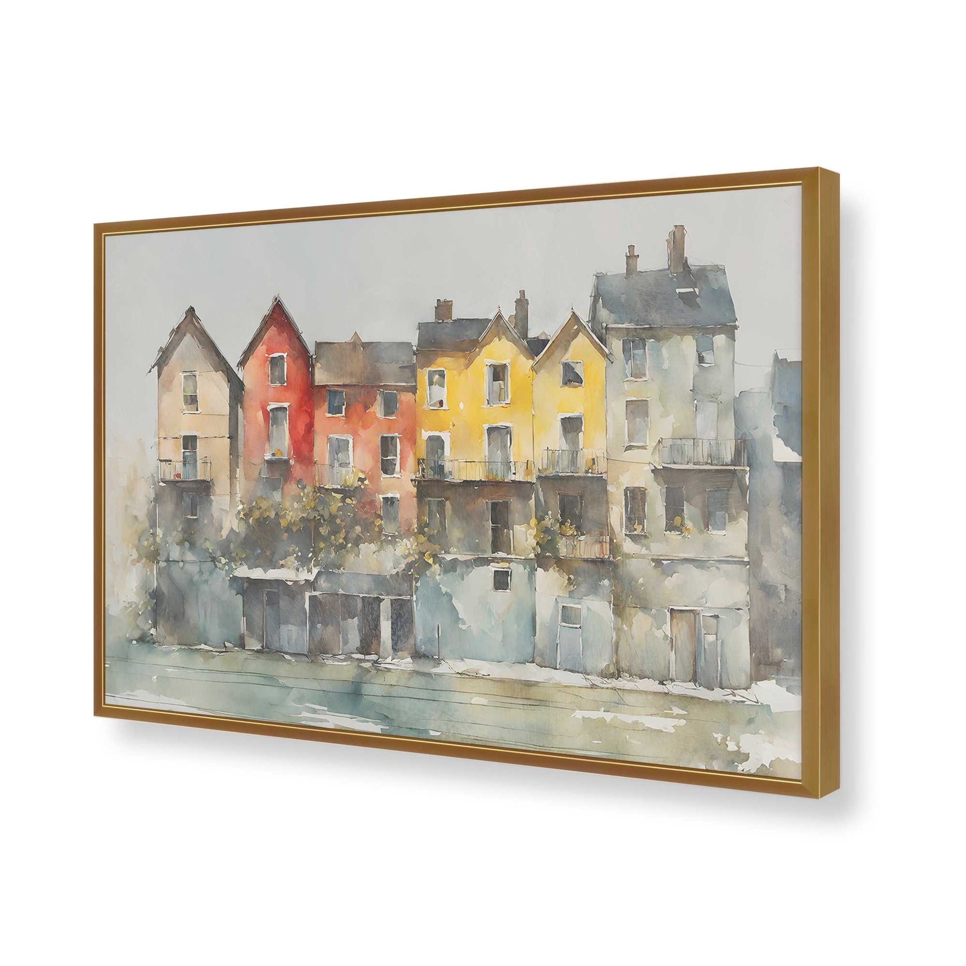 [Color:Polished Gold], Picture of art in a Polished Gold frame of the corner