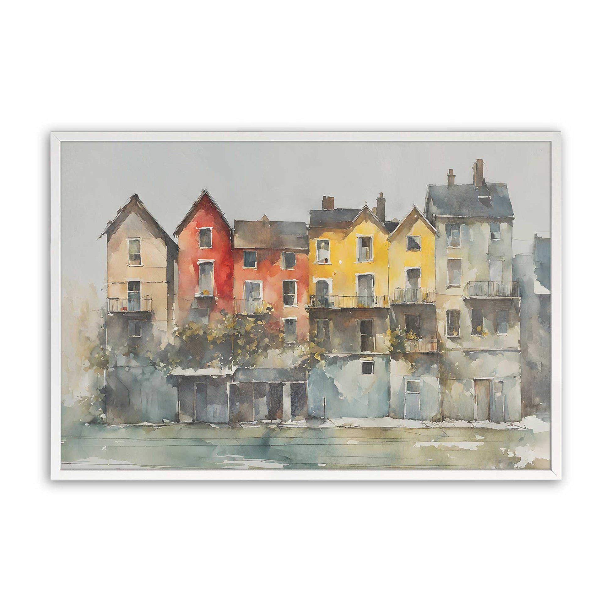 [Color:Opaque White], Picture of art in a Opaque White frame