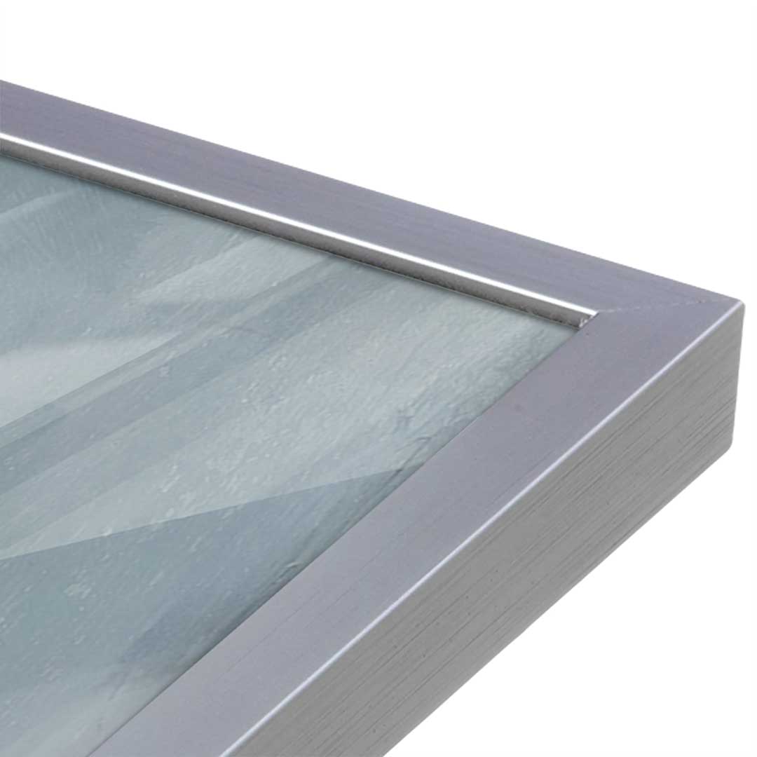 [Color:Polished Chrome], Picture of art in a Polished Chrome frame at an angle