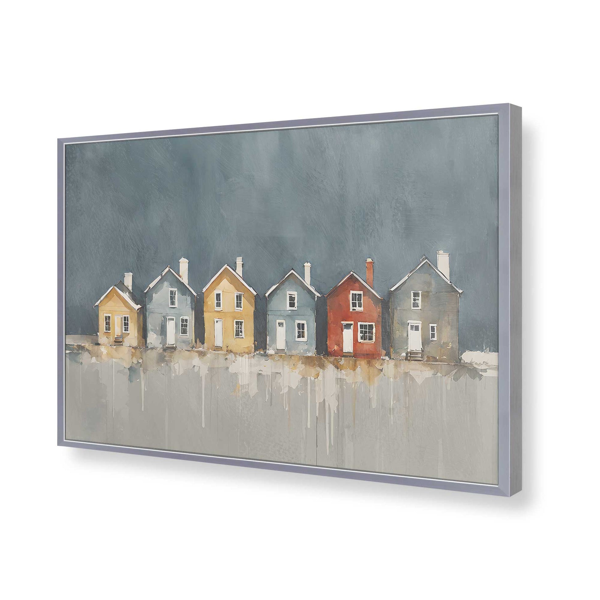 [Color:Polished Chrome], Picture of art in a Polished Chrome frame of the corner