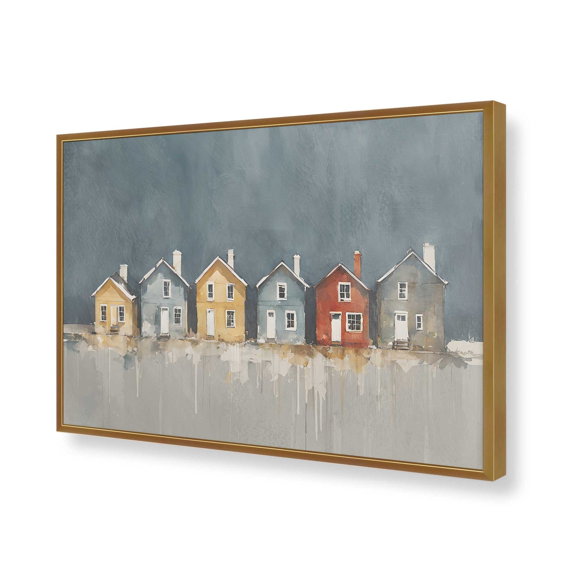[Color:Polished Gold], Picture of art in a Polished Gold frame of the corner
