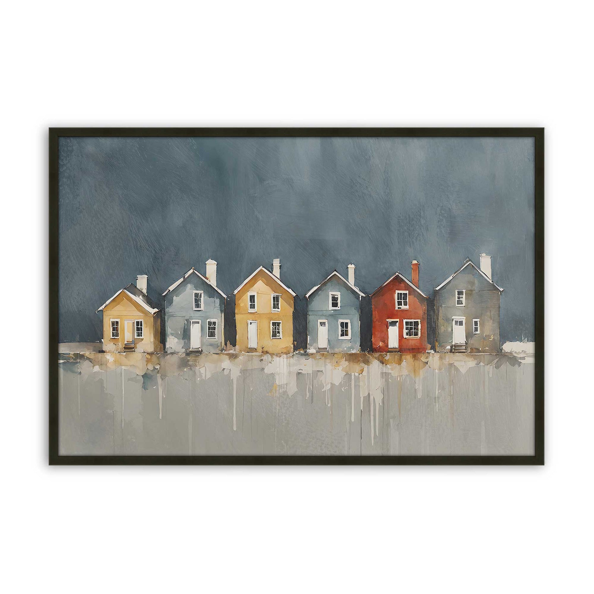 [Color:Satin Black], Picture of art in a Satin Black frame