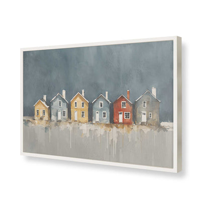 [Color:Opaque White], Picture of art in a Opaque White frame of the corner