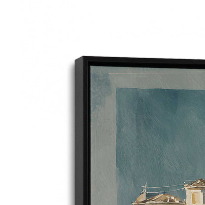 [Color:Satin Black], Picture of art in a Satin Black frame at an angle