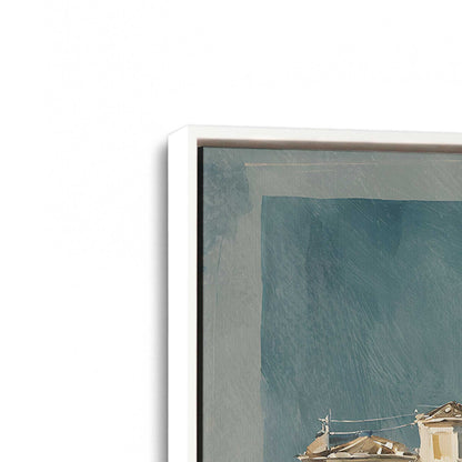 [Color:Opaque White], Picture of art in a White frame at an angle