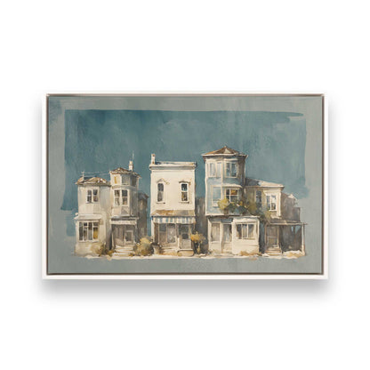 [Color:Opaque White], Picture of art in a White frame