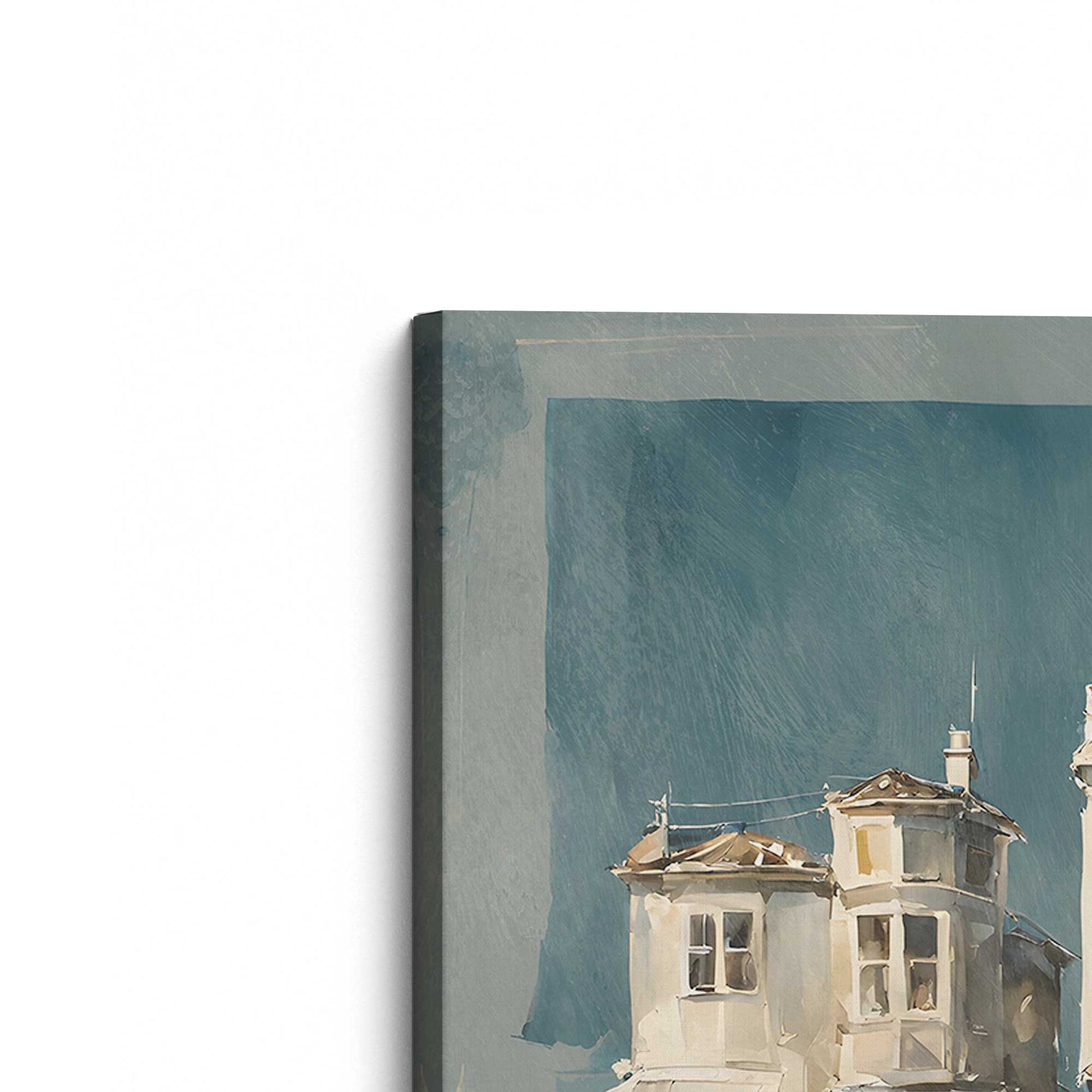 [Color:Stretched Canvas], Picture of the corner of the art