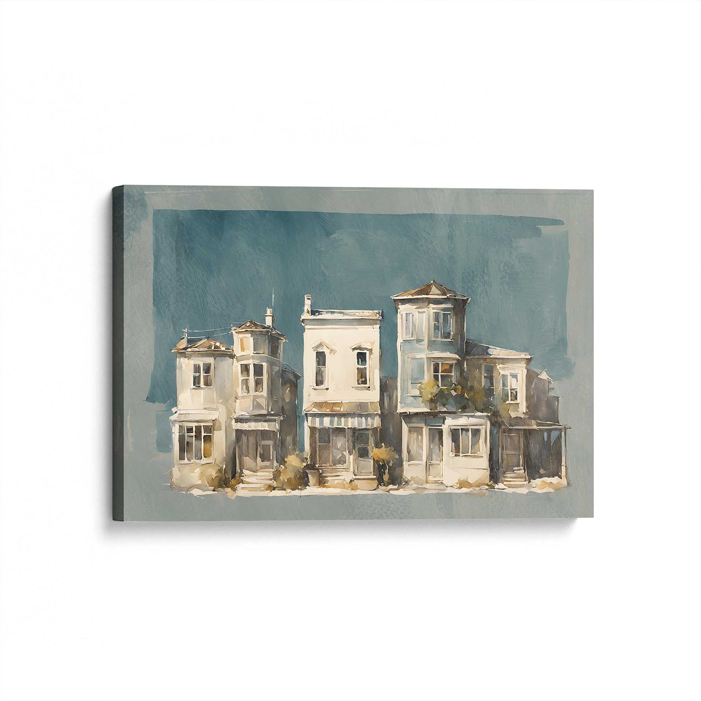 [Color:Stretched Canvas], Picture of art at an angle