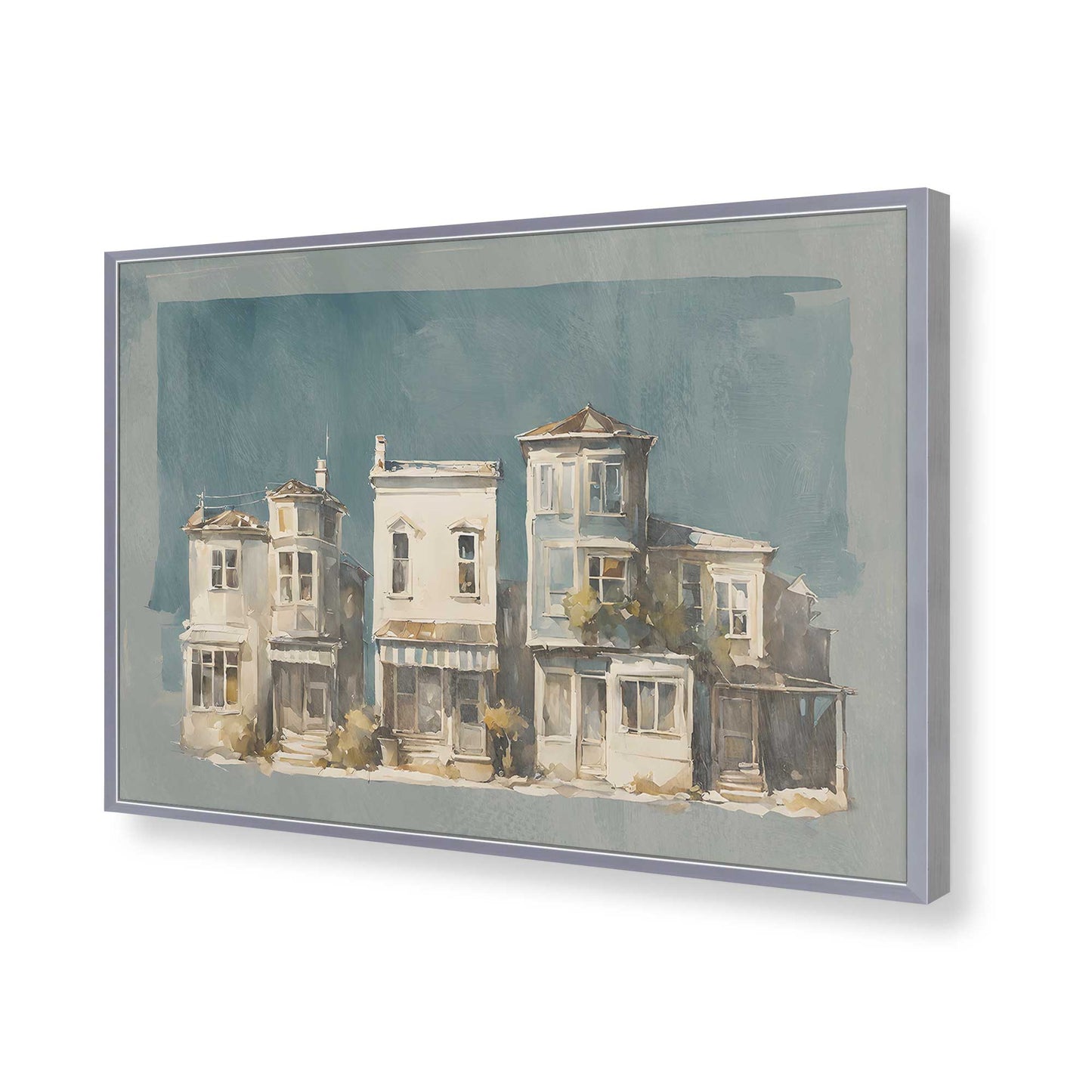 [Color:Polished Chrome], Picture of art in a Polished Chrome frame of the corner