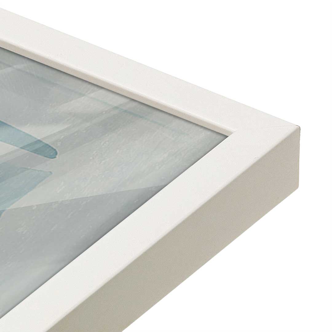[Color:Opaque White], Picture of art in a Opaque White frame at an angle