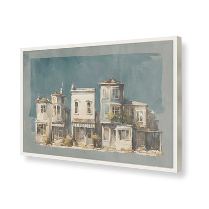 [Color:Opaque White], Picture of art in a Opaque White frame of the corner