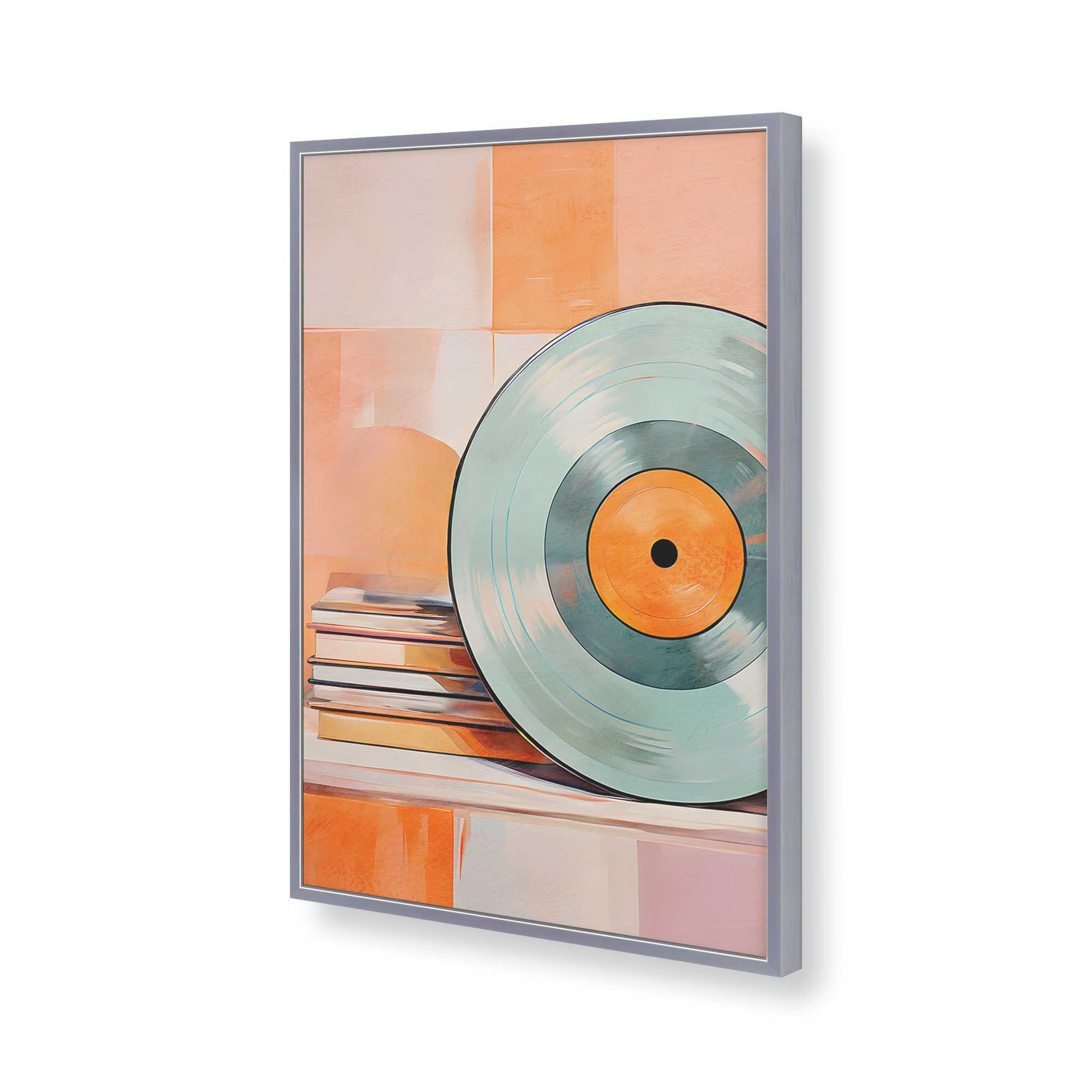[Color:Polished Chrome], Picture of art in a Polished Chrome frame of the corner