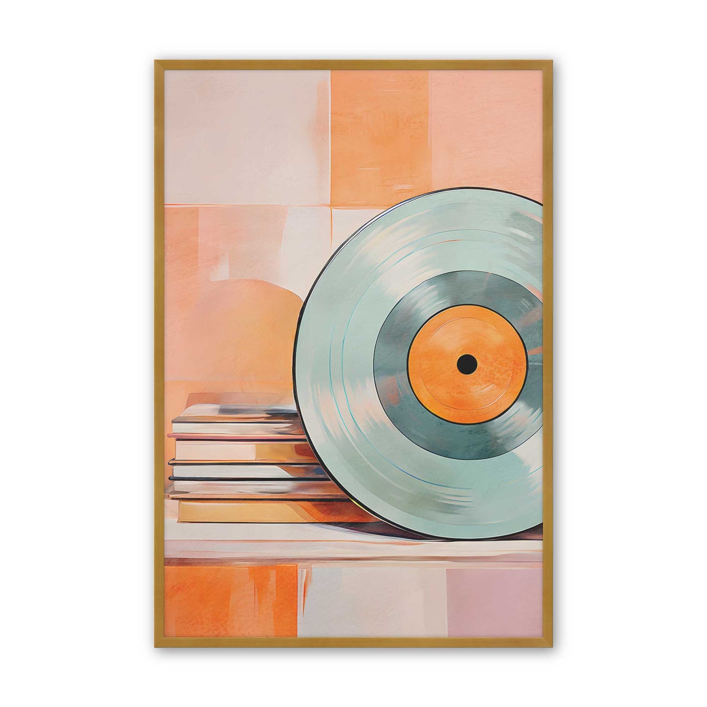 [Color:Polished Gold], Picture of art in a Polished Gold frame
