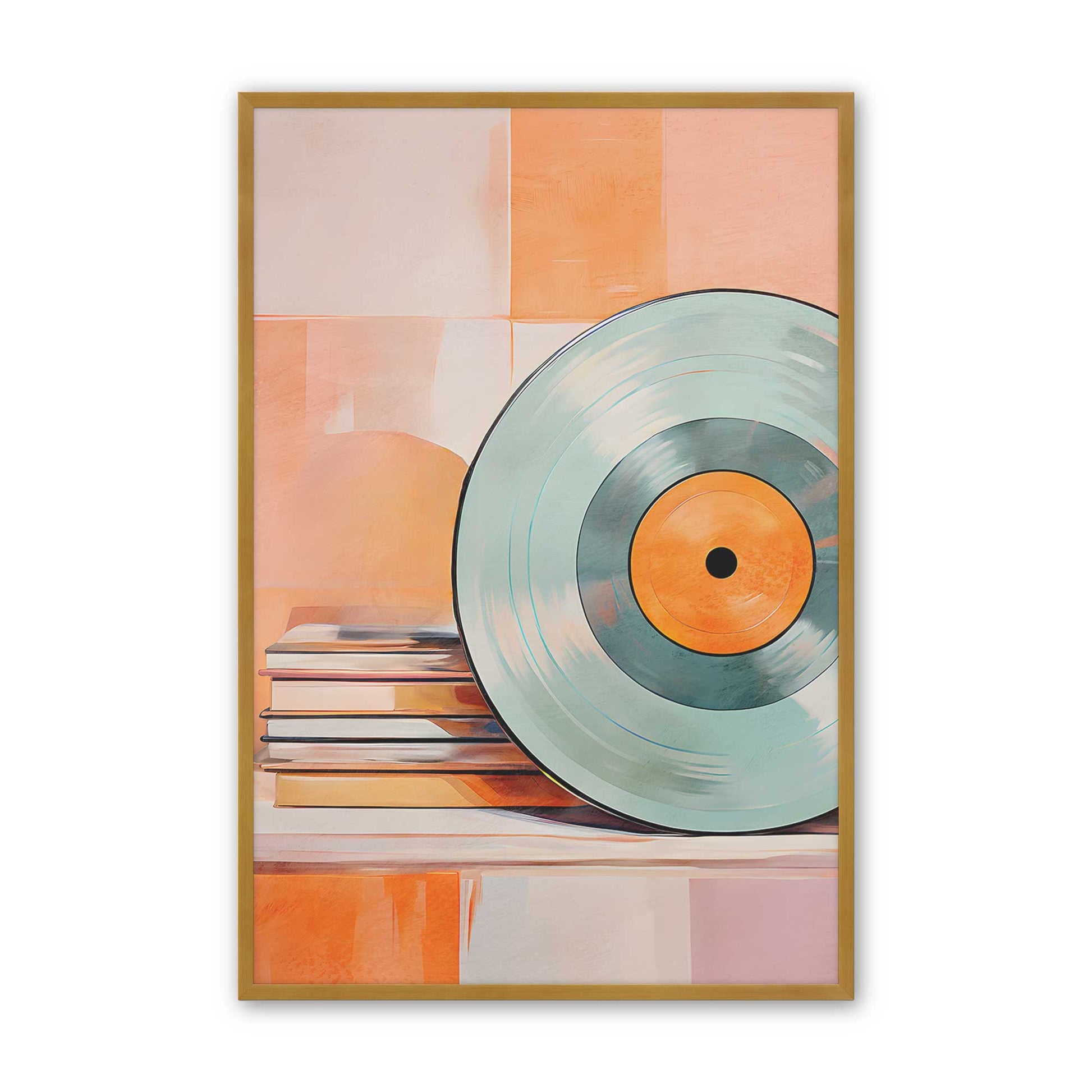 [Color:Polished Gold], Picture of art in a Polished Gold frame