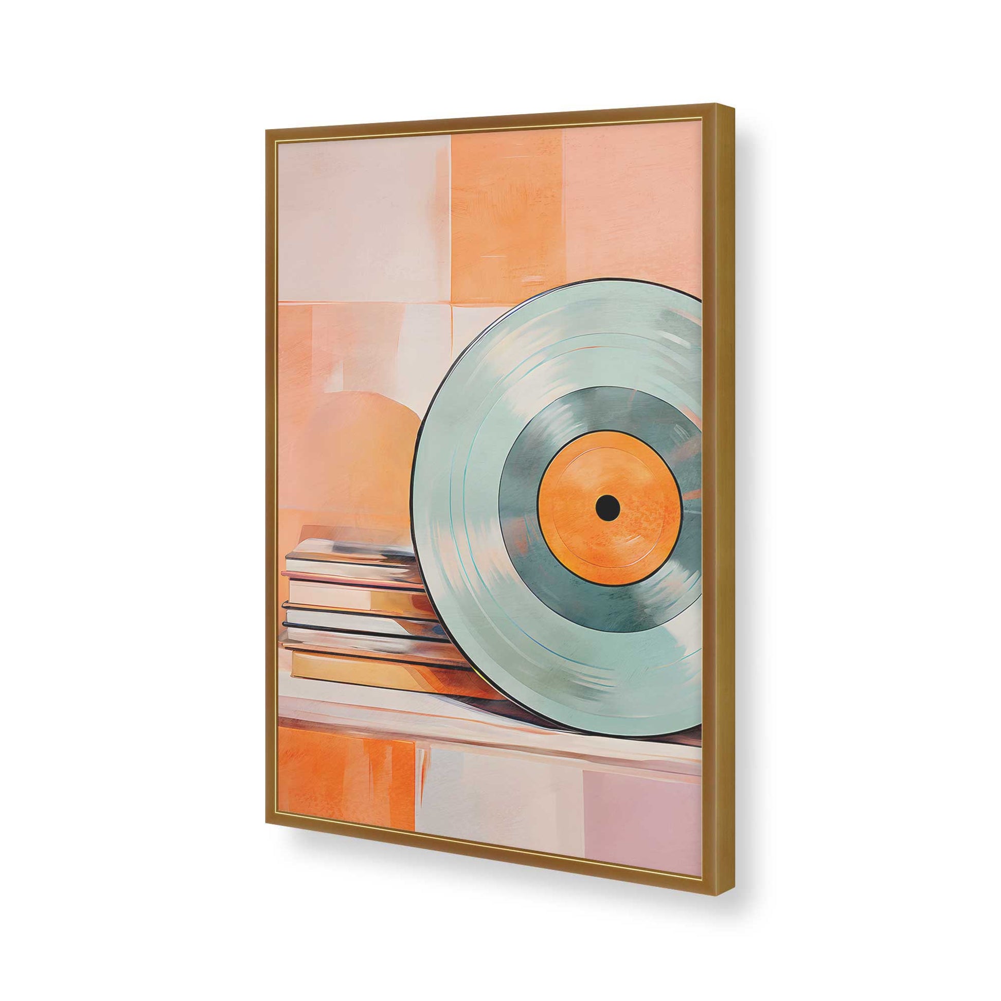 [Color:Polished Gold], Picture of art in a Polished Gold frame of the corner
